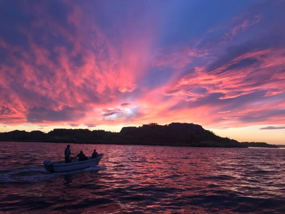 Tjodalyng - Ved Viksfjord - Sokkelleilighet ลาร์วิค ภายนอก รูปภาพ